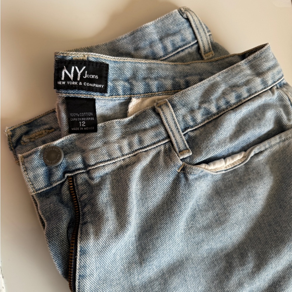 NY Jeans vintage Women's Light Blue Jean Shorts